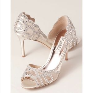 Badgley Mischka Marla Embellished Peep-Toe